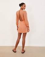 Amelia Detail Short Dress - Grapefruit