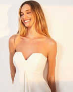 Lucile Detail Short Dress - Off White