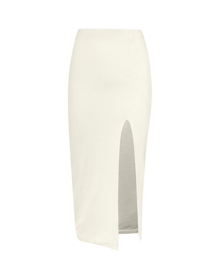 Firenze Luiza Midi Skirt - Off White