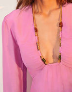 Mel Detail Short Dress - Gerbera