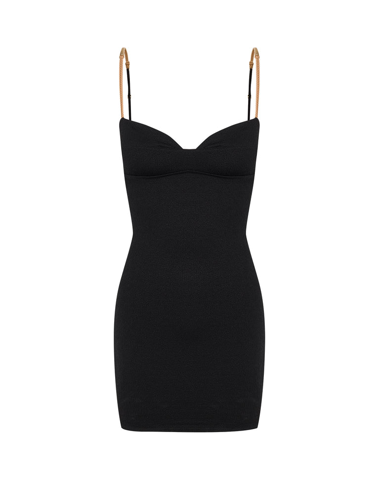 Firenze Misty Short Dress - Black