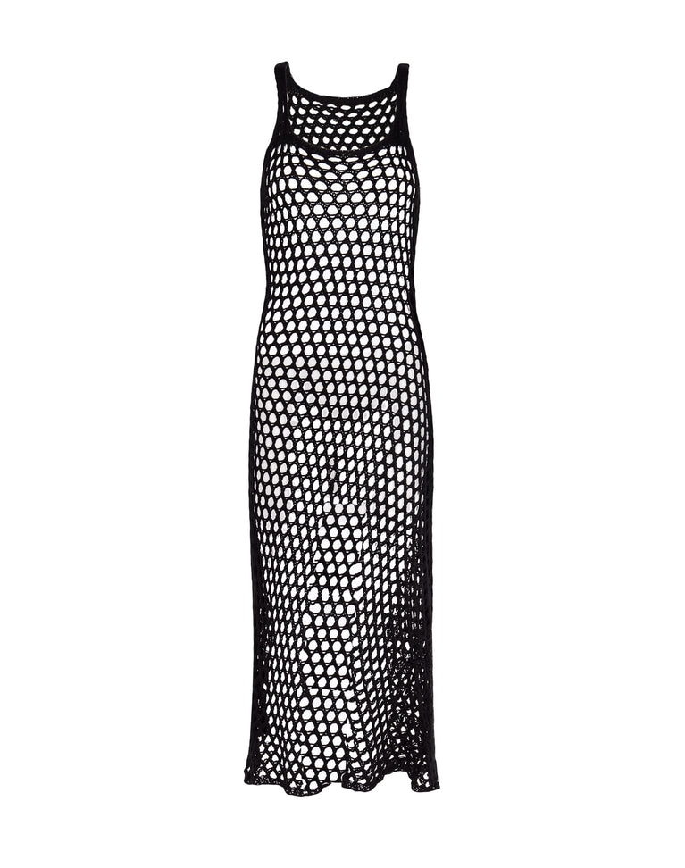 Knit Nicole Long Cover Up - Black