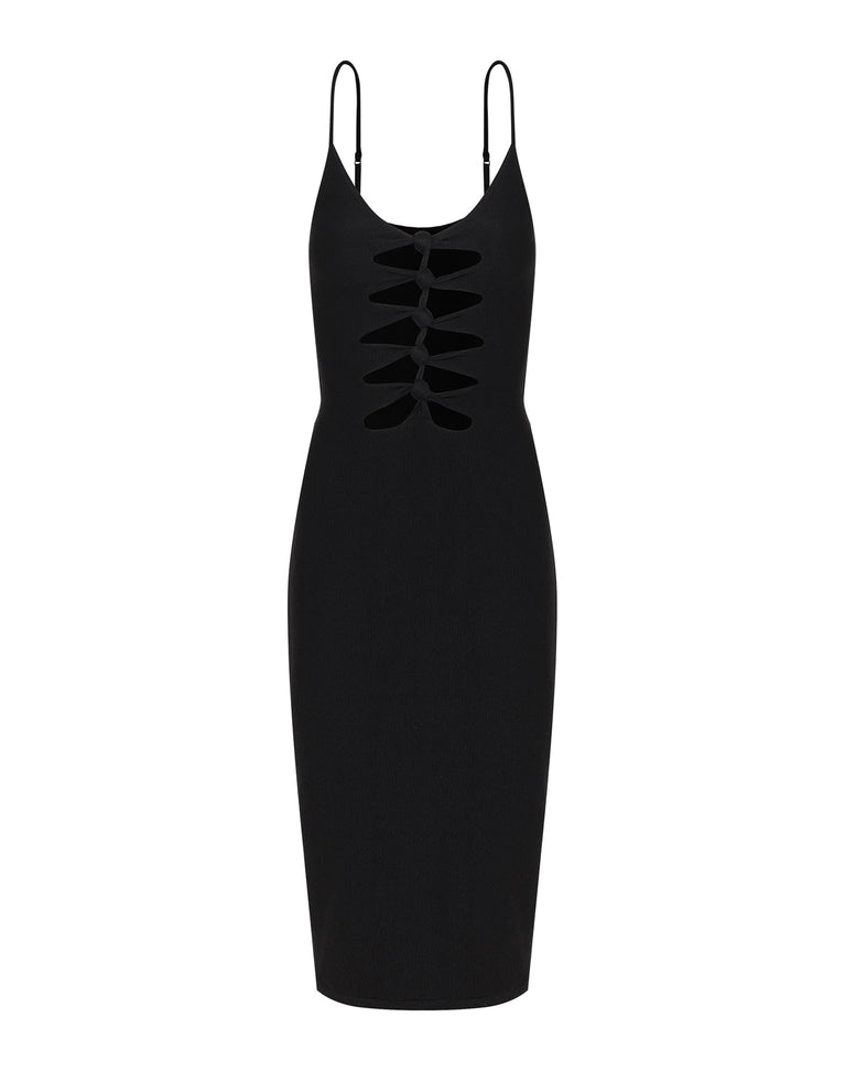 Firenze Seraphine Midi Dress - Black