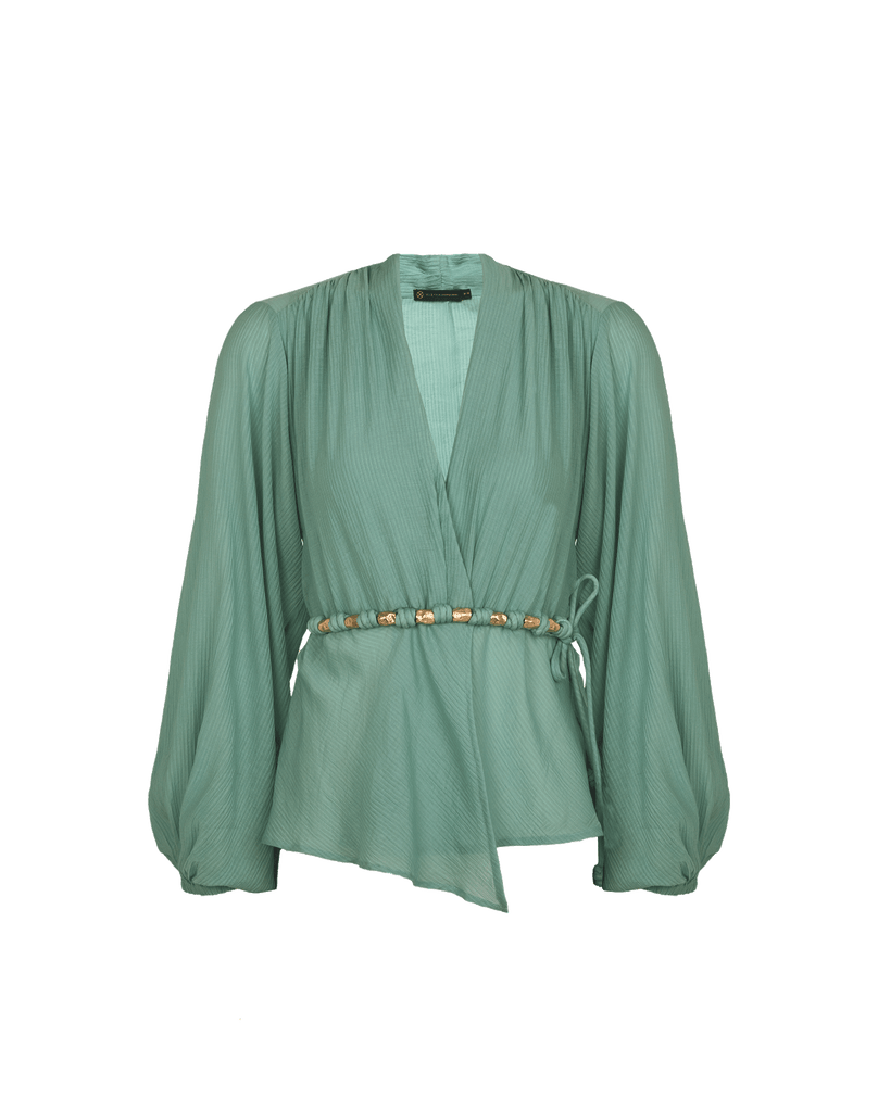 Giana Long Sleeve Blouse - Harvest