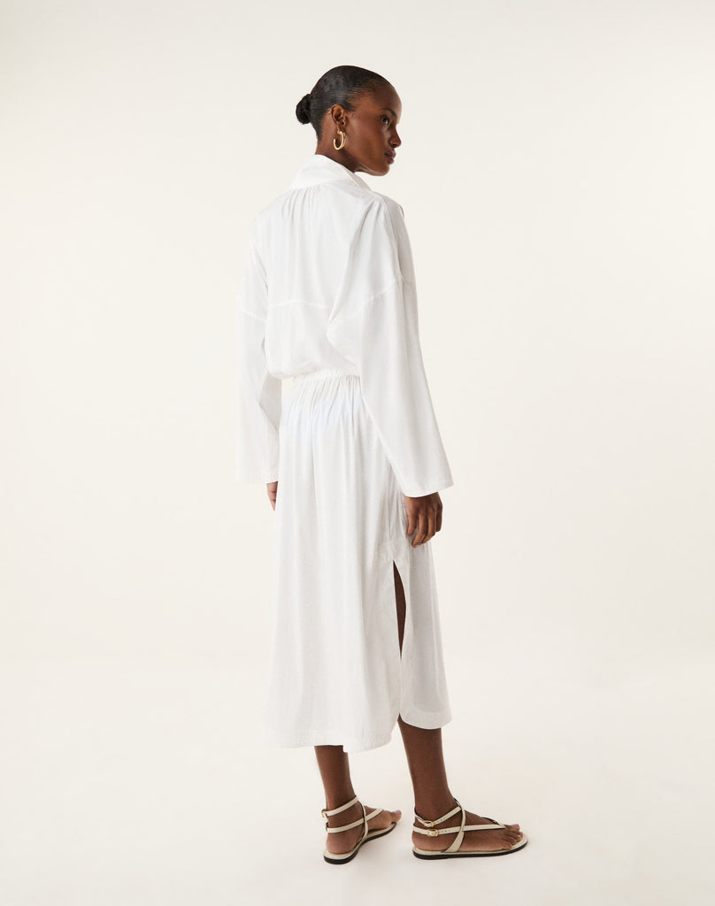 ViX Women's Jamie Long Shirt Dress - Off White