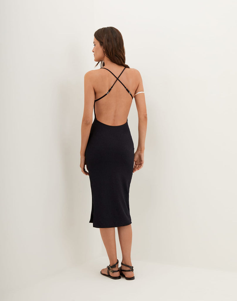 Vix Paula Hermanny Isabela Midi Dress - Black Vix Paula Hermanny Isabela Midi Dress - Black