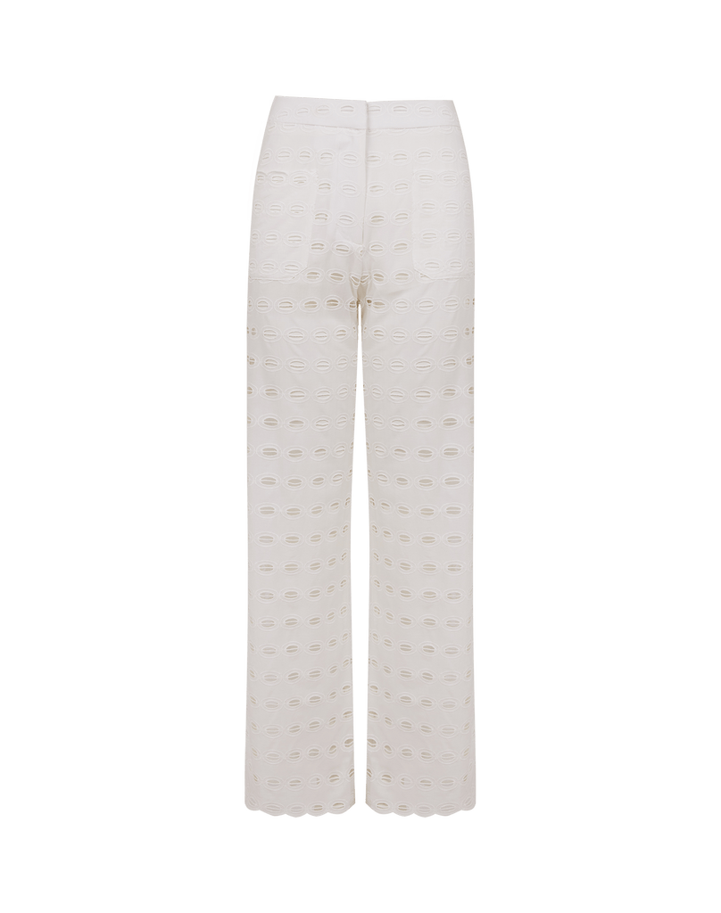 Eyelet Raya Pants - Off White Eyelet Raya Pants - Off White