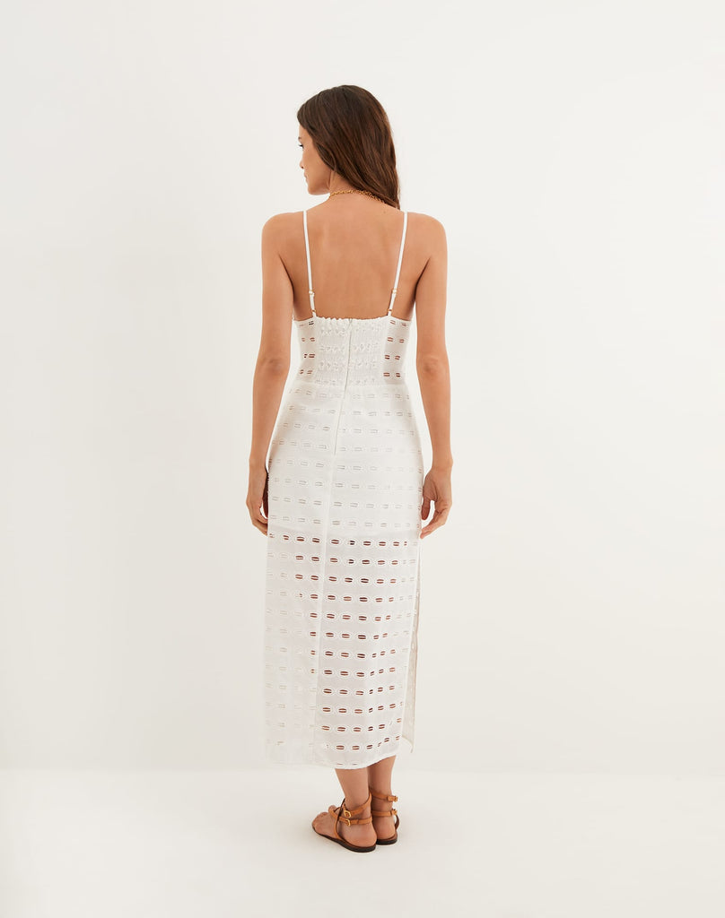 Cut Out Midi Dress Femme Raya