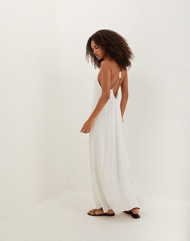 Vix Women's Rebeca Long Dress - Off White