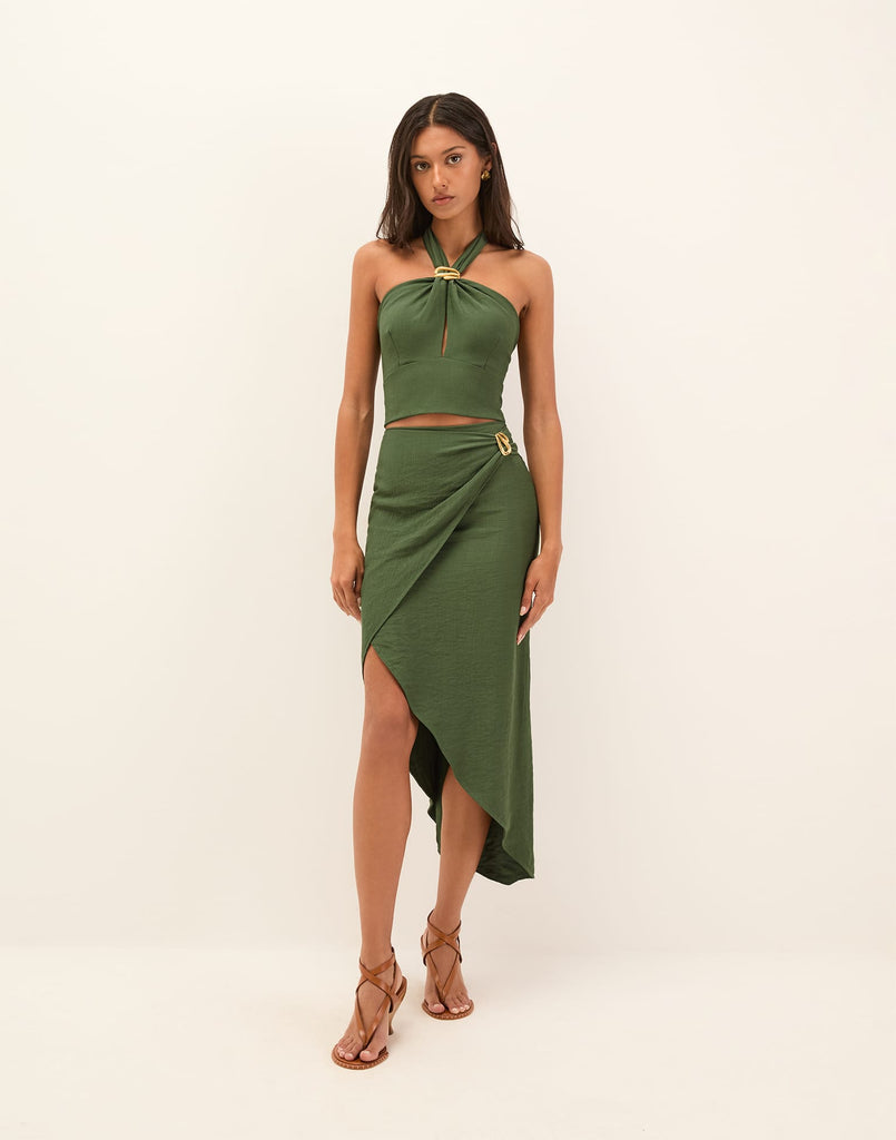完売品 THEREDTHREAD halter tail tops Taylor Halter Top (Exchange Only) - Free Bird