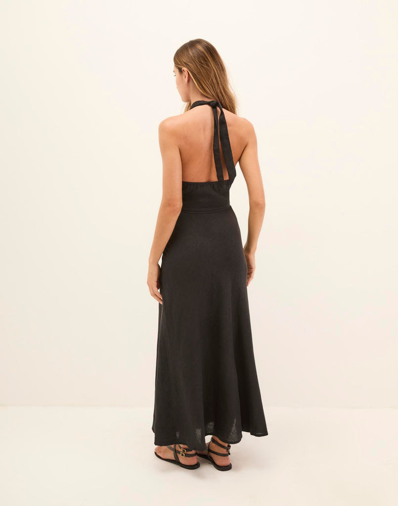 Hailey Midi Dress - Black