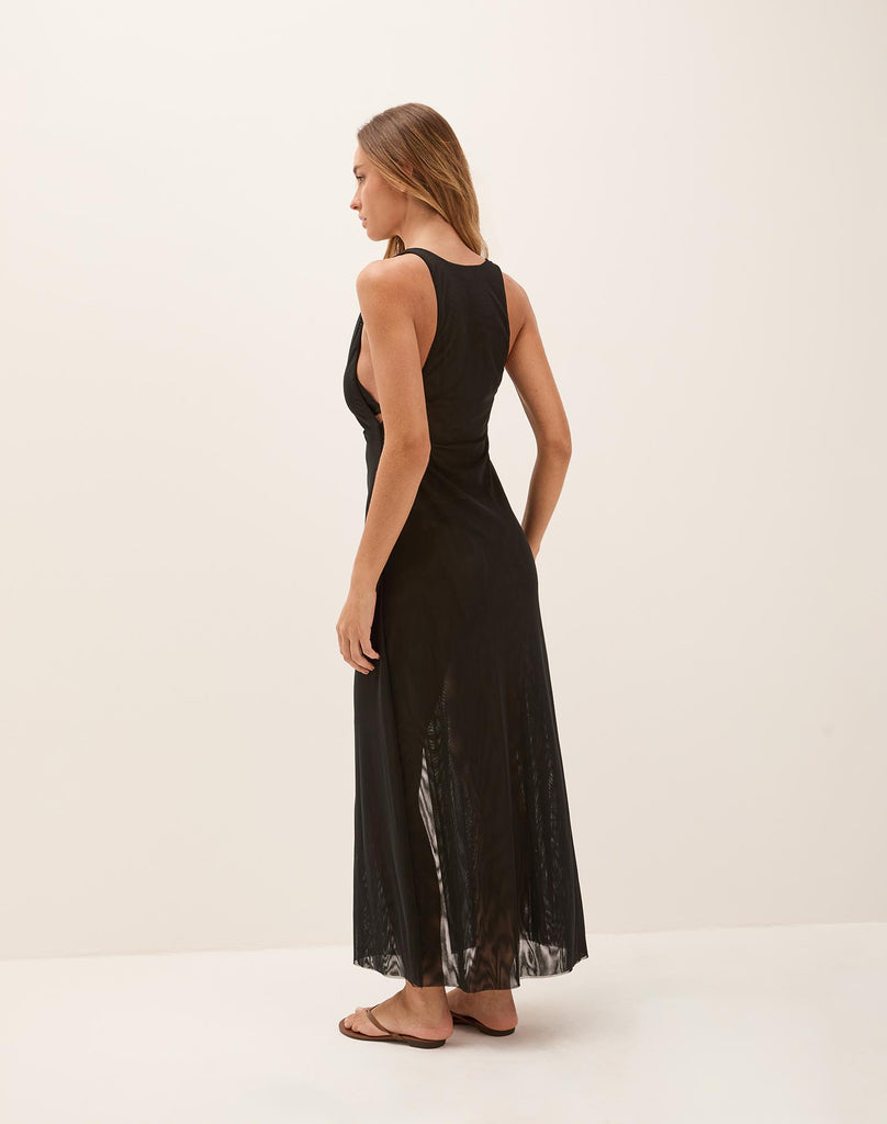 Aimee Midi Cover Up - Black