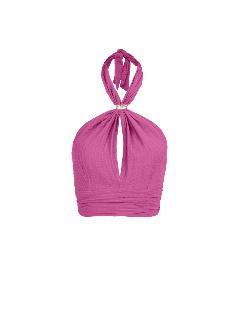 Lily Halter Top - French Rose