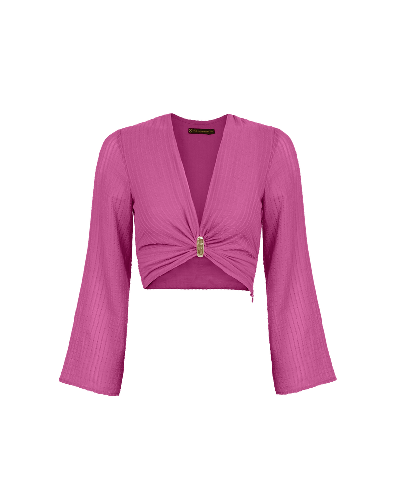 Lucie Long Sleeve Blouse - French Rose