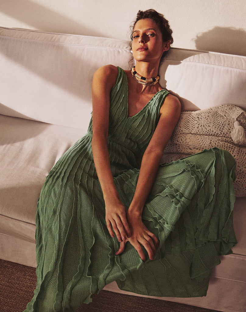 Knit Celina Long Dress - Harbor