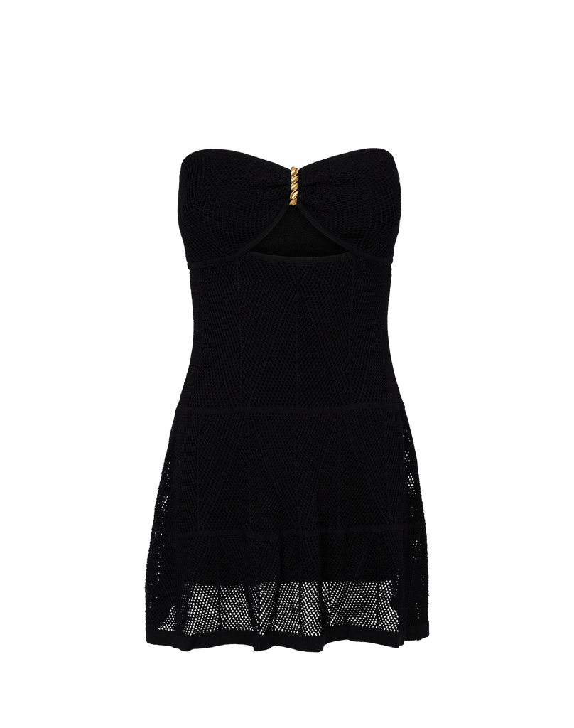 Women's Vix Paula Hermanny Knit Silvie Short Dress - Black - M Women's Vix Paula Hermanny Knit Silvie Short Dress - Black - M