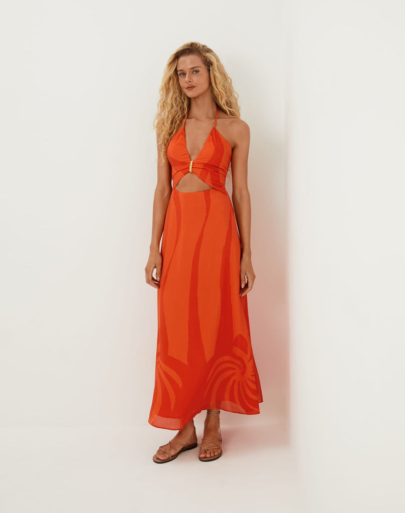 Vix Paula Hermanny Aurea Long Dress - Cherie Vix Paula Hermanny Aurea Long Dress - Cherie