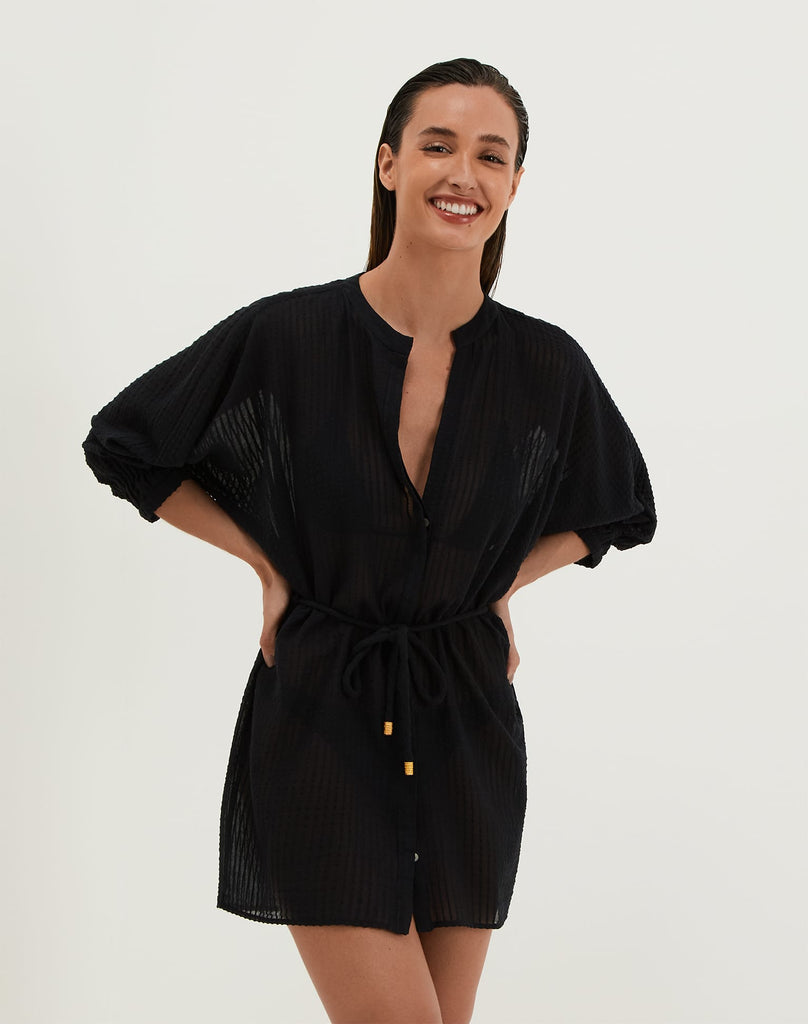 Lai Short Cover Up - Black