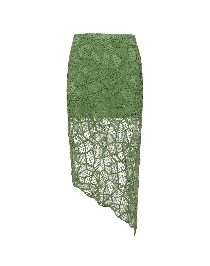 Hollie Midi Skirt (Final Sale) - Aloe