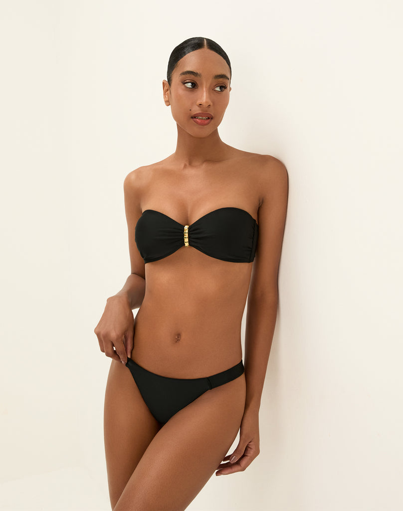 Matte Bessie Bandeau - Black