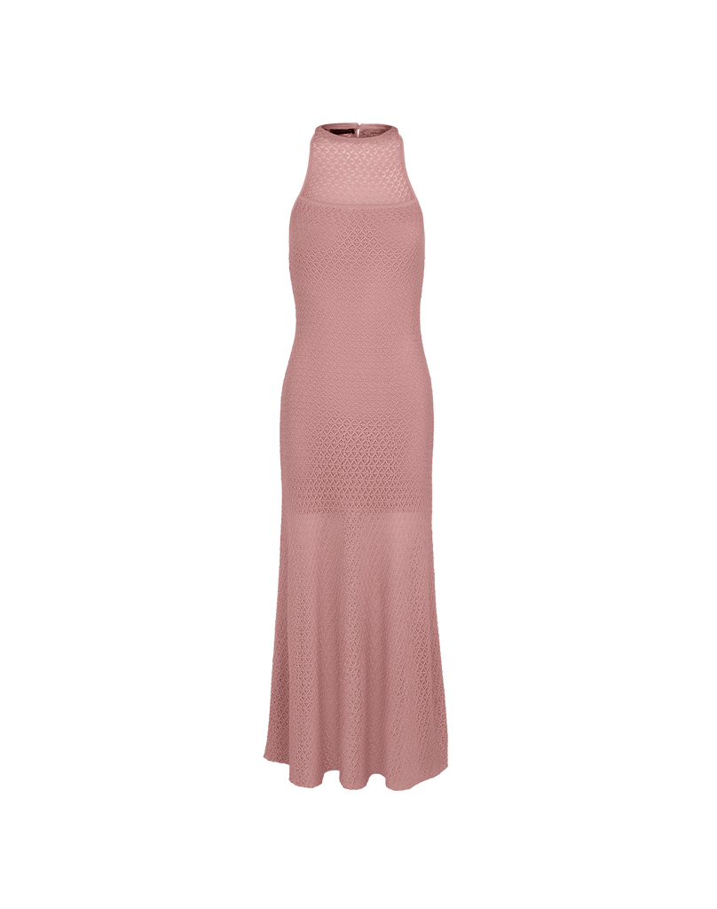 Women's Vix Paula Hermanny Knit Carmen Long Dress - Light Sweet Heart - M