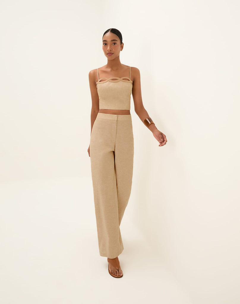 Bianca Cropped Top - Raffia