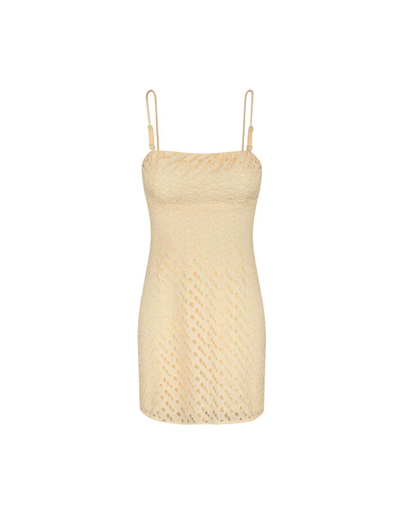 Eyelet Venice Short Dress - Glitz