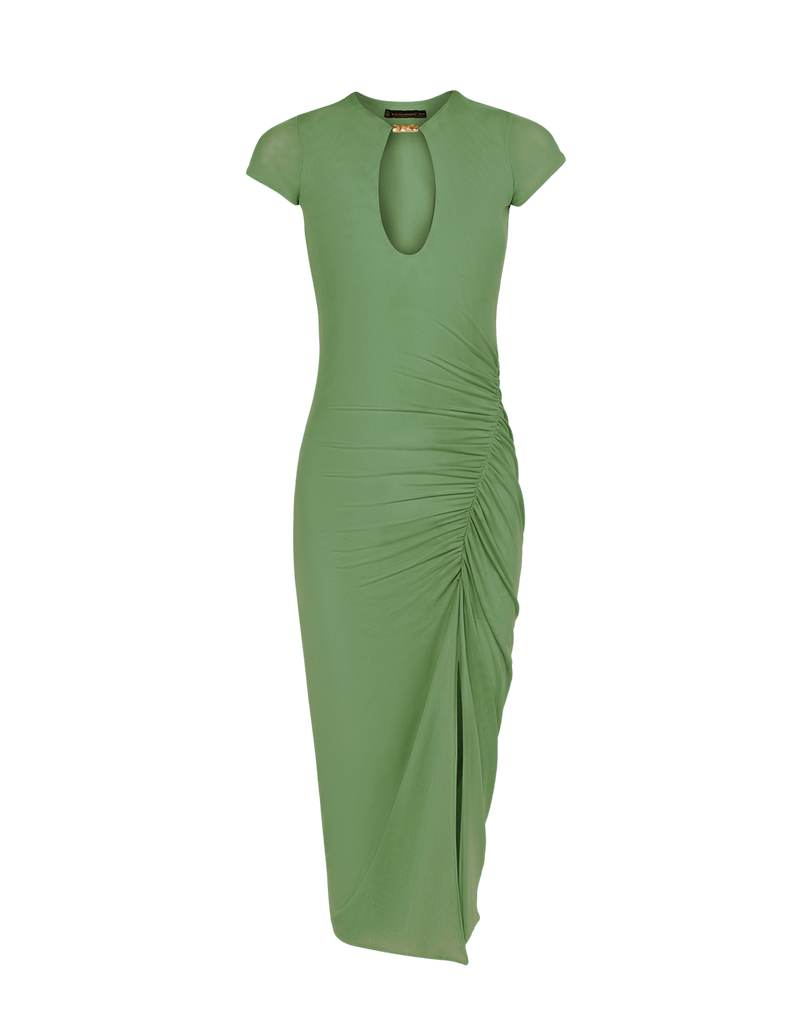 ViX Paula Hermanny Solid Anaya Dress | Green | Size S