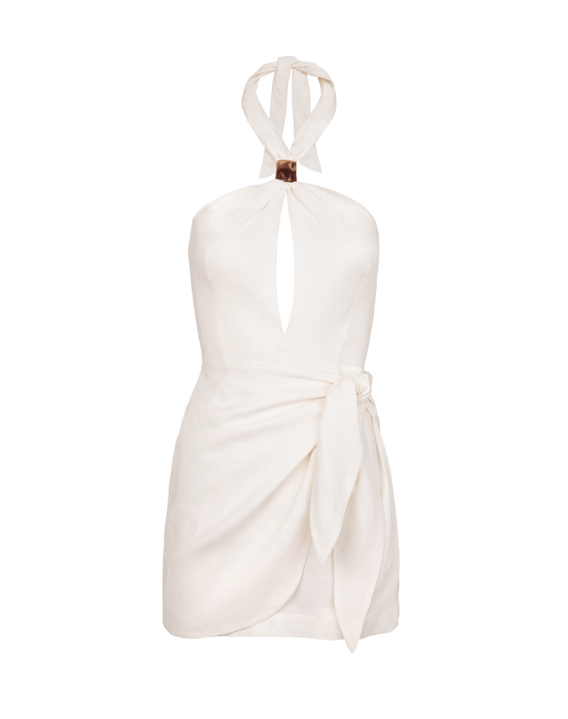 nolan short sleeve mini dress white Luna Short Dress