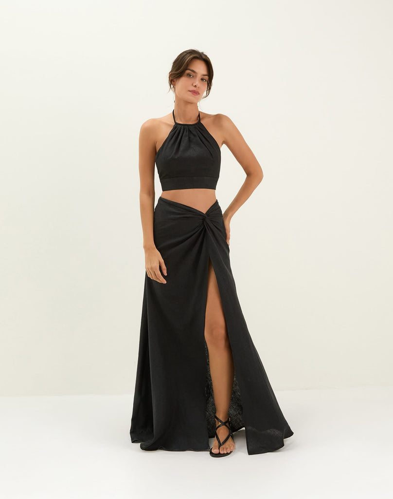 Women's Vix Paula Hermanny Ibiza High Neck Halter Top - Black - S Women's Vix Paula Hermanny Ibiza High Neck Halter Top - Black - S