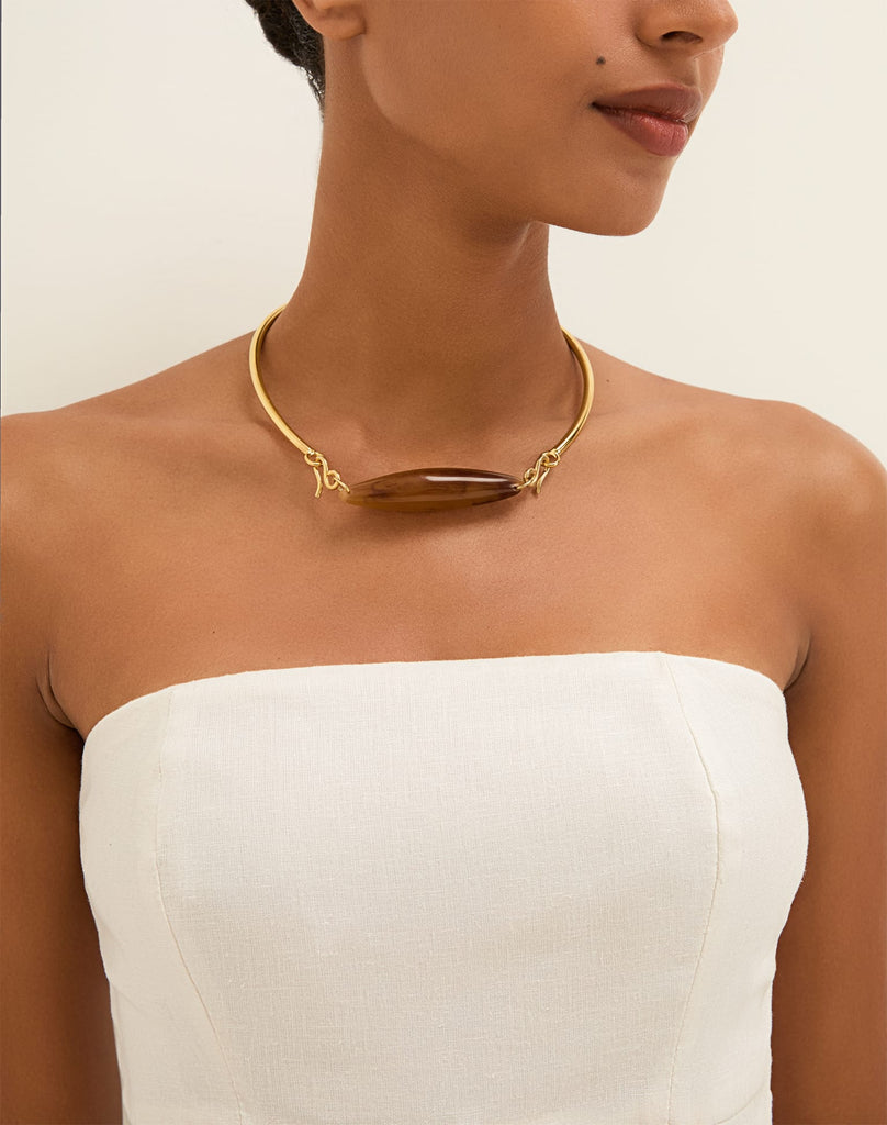 Abby Choker - Brown