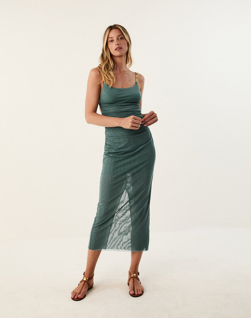 lorena maxi dress emerald Women's Vix Paula Hermanny Lorena Midi Dress - Immerse