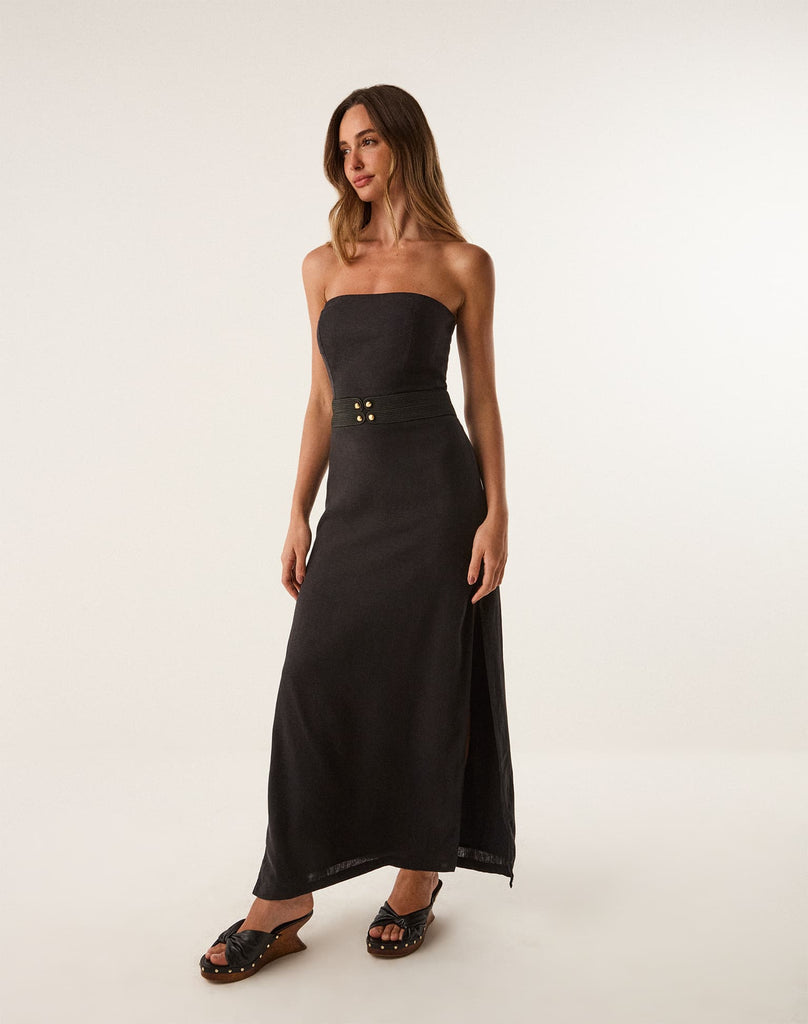 Lian Midi Dress - Black