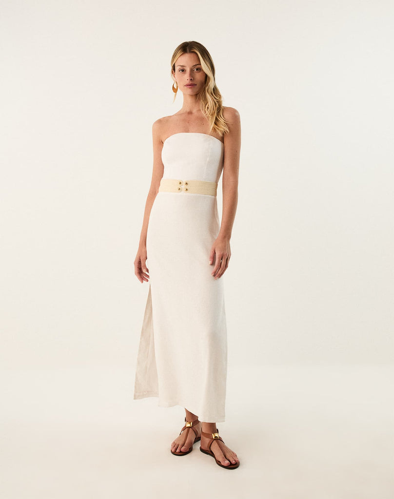 Lian Midi Dress - Off White