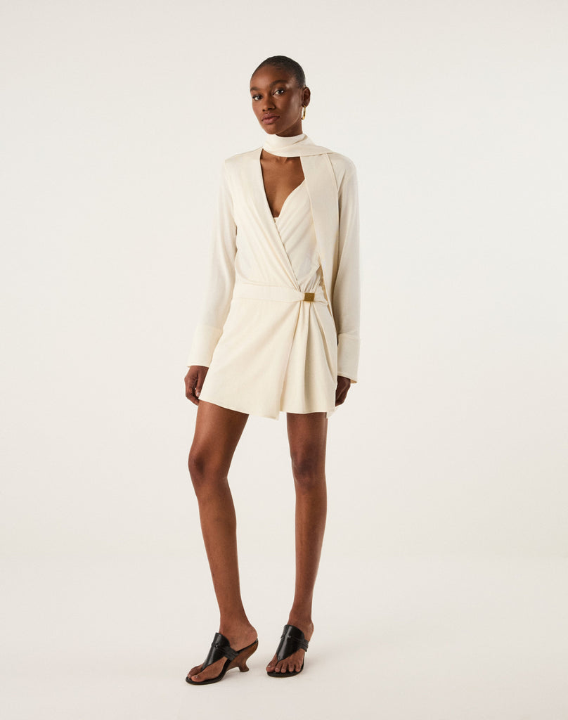 Rosalie Short Dress - Off White