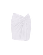 Karen Mini Pareo Skirt - White