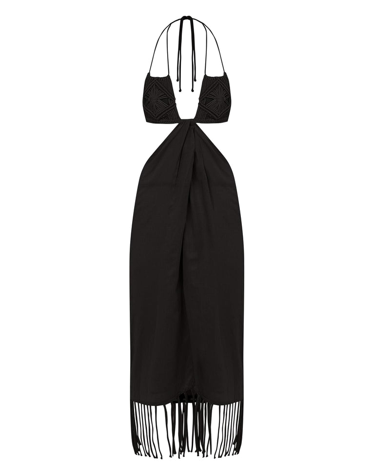 Amra Midi Dress (Exchange Only) - Black