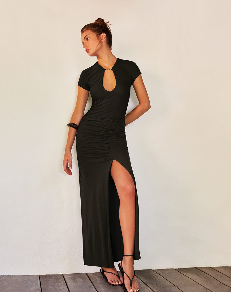 Anya Long Dress - Black