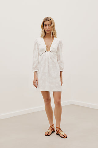 Amelie Short Dress - Off White