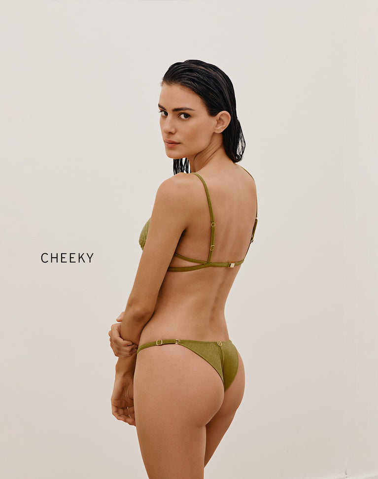 Barbara Tri Parallel Top - Avocado