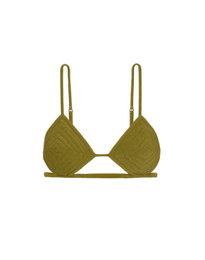 Barbara Tri Parallel Top - Avocado