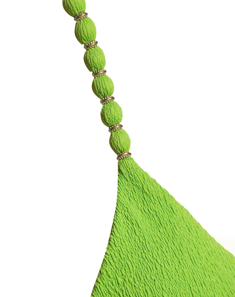 Firenze Beads Tri Parallel Top - Acid Green