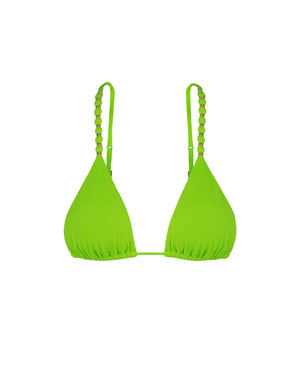 Firenze Beads Tri Parallel Top - Acid Green