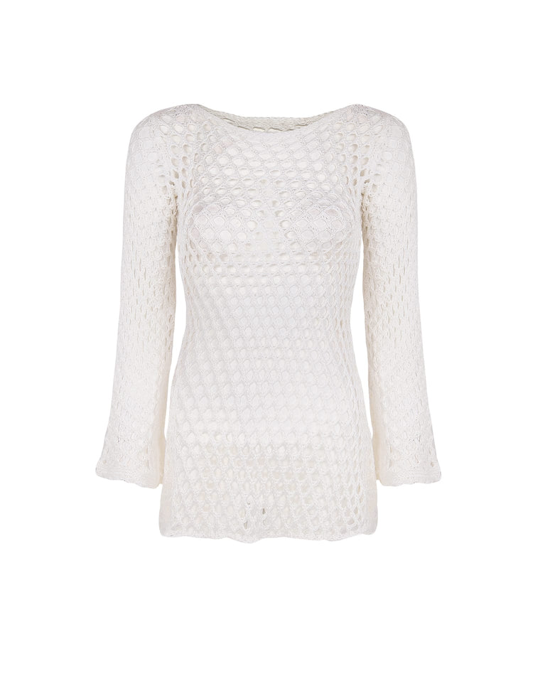 Belle Short Cover Up - Off White