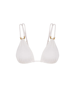 Firenze Callie Parallel Tri Top - White