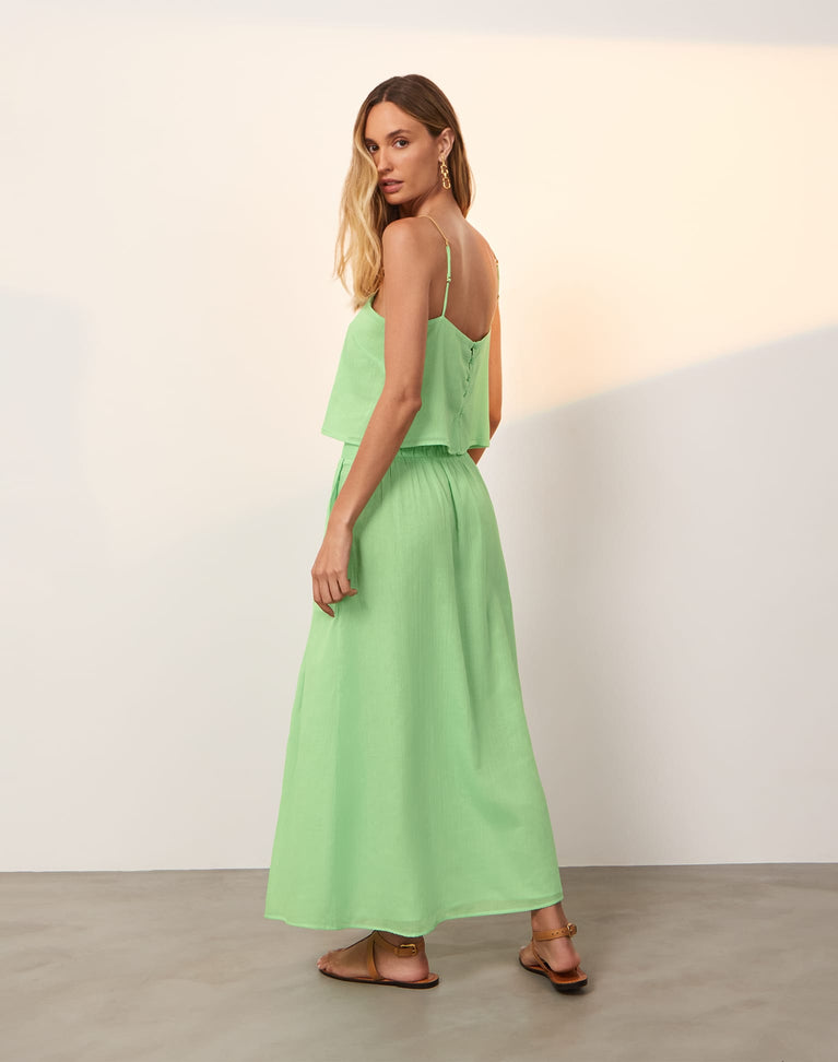 Harlow Long Skirt (Exchange Only) - Seaside