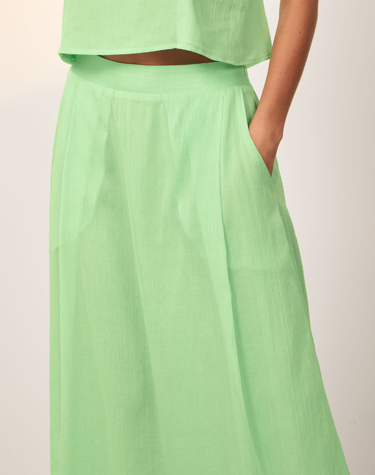 Harlow Long Skirt (Exchange Only) - Seaside