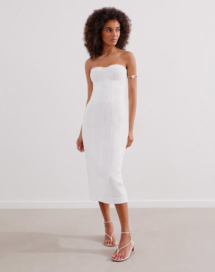 Inara Midi Dress - Off White