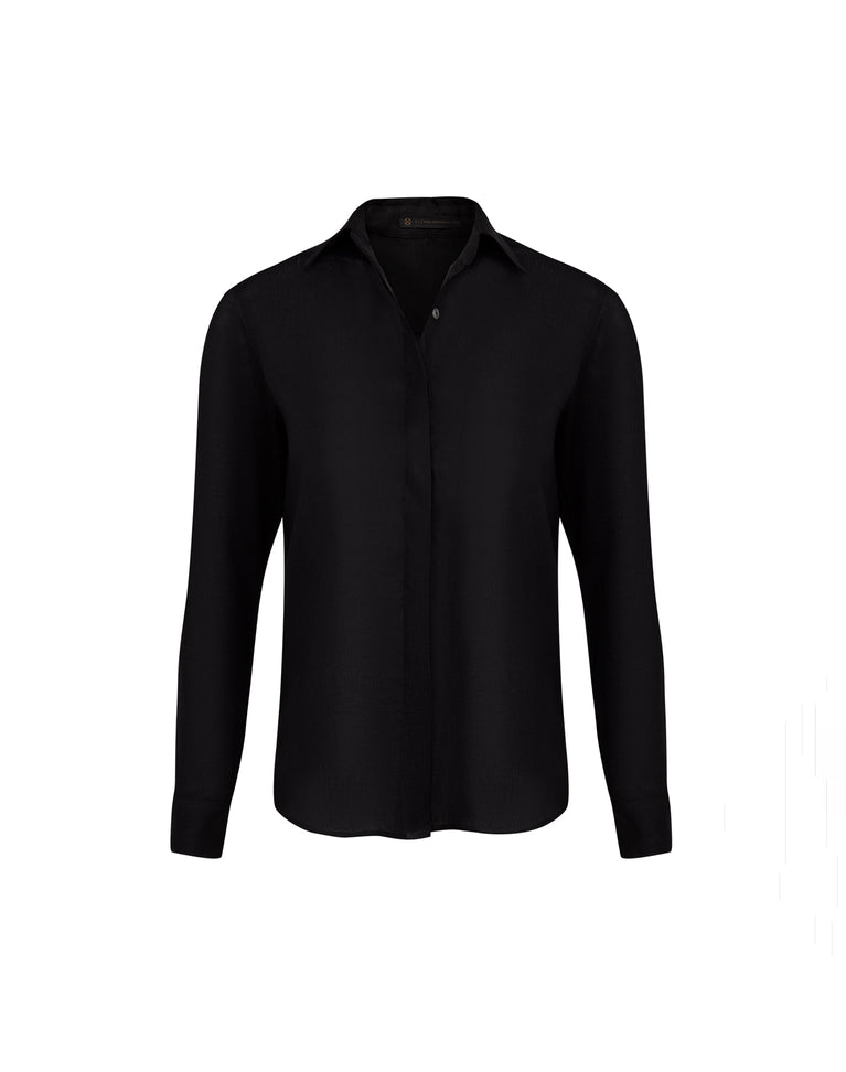 Jaque Long Sleeve Blouse - Black