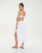 Karen Midi Skirt- Off White